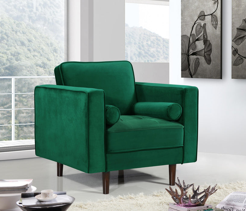 Emily Green Velvet Chair