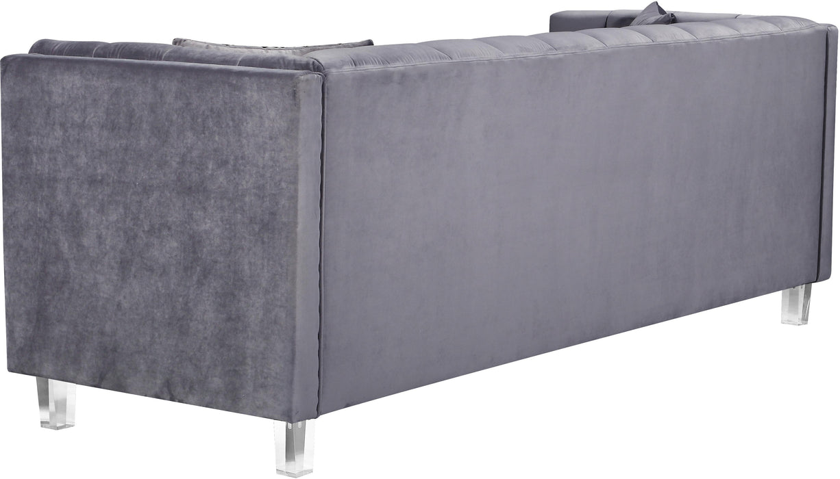 Mariel Grey Velvet Sofa