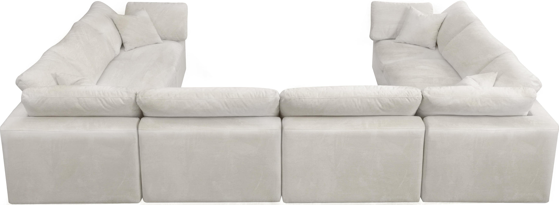 Cozy Cream Velvet Cloud Modular Sectional