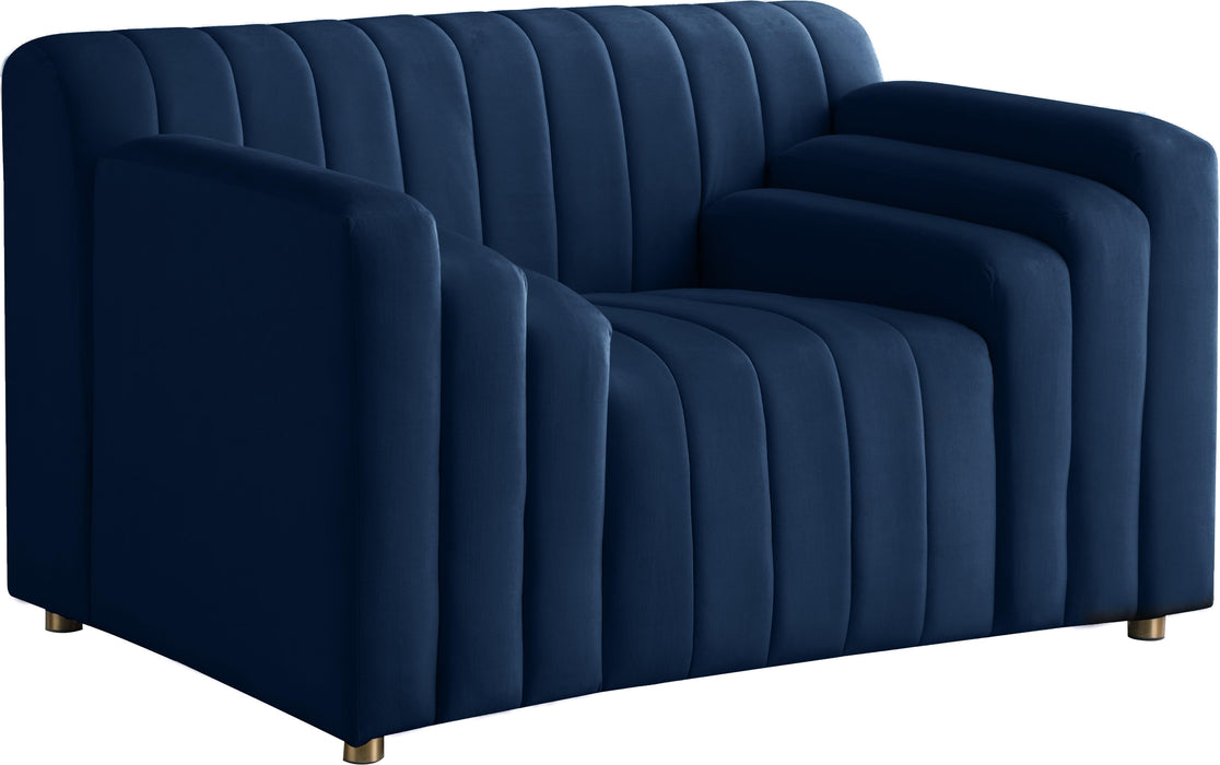 Naya Navy Velvet Chair image