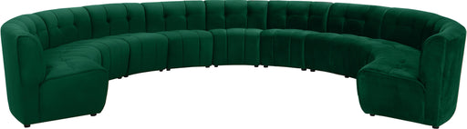 Limitless Green Velvet 11pc. Modular Sectional image