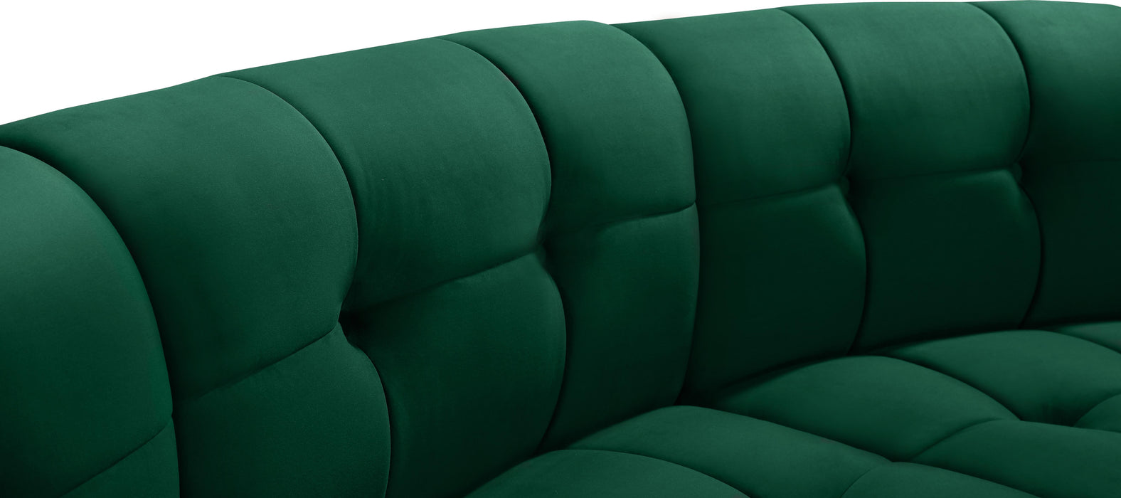 Limitless Green Velvet 14pc. Modular Sectional