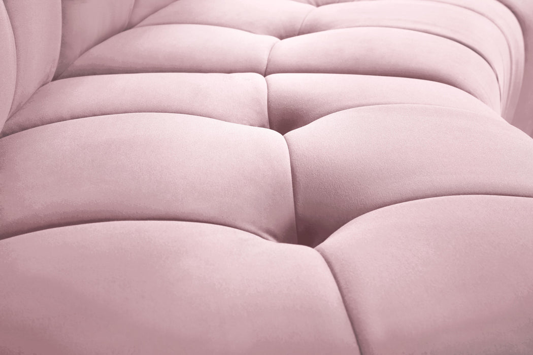 Limitless Pink Velvet 8pc. Modular Sectional