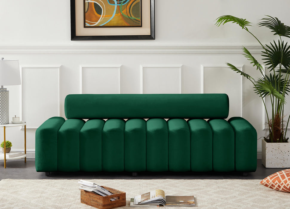 Melody Green Velvet Sofa