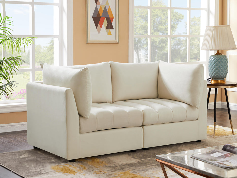 Jacob Cream Velvet Modular Sofa