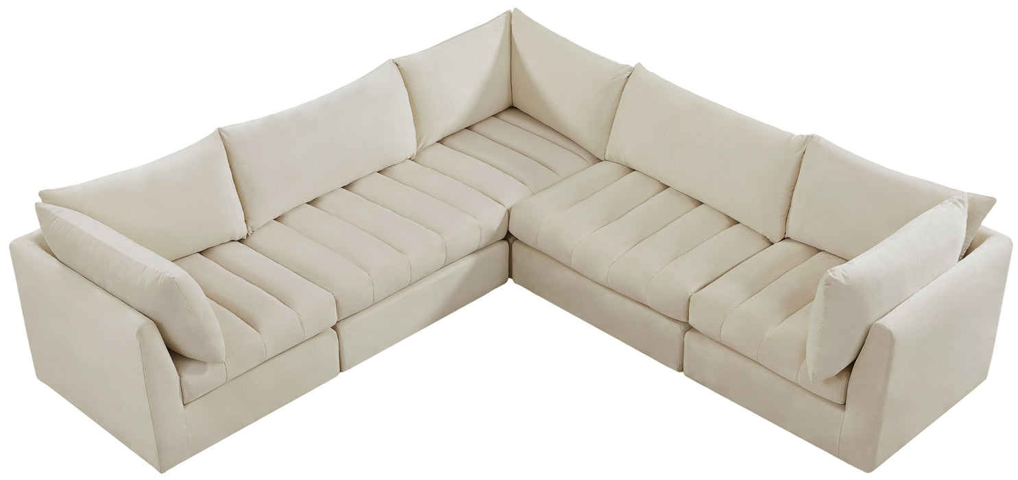 Jacob Cream Velvet Modular Sectional