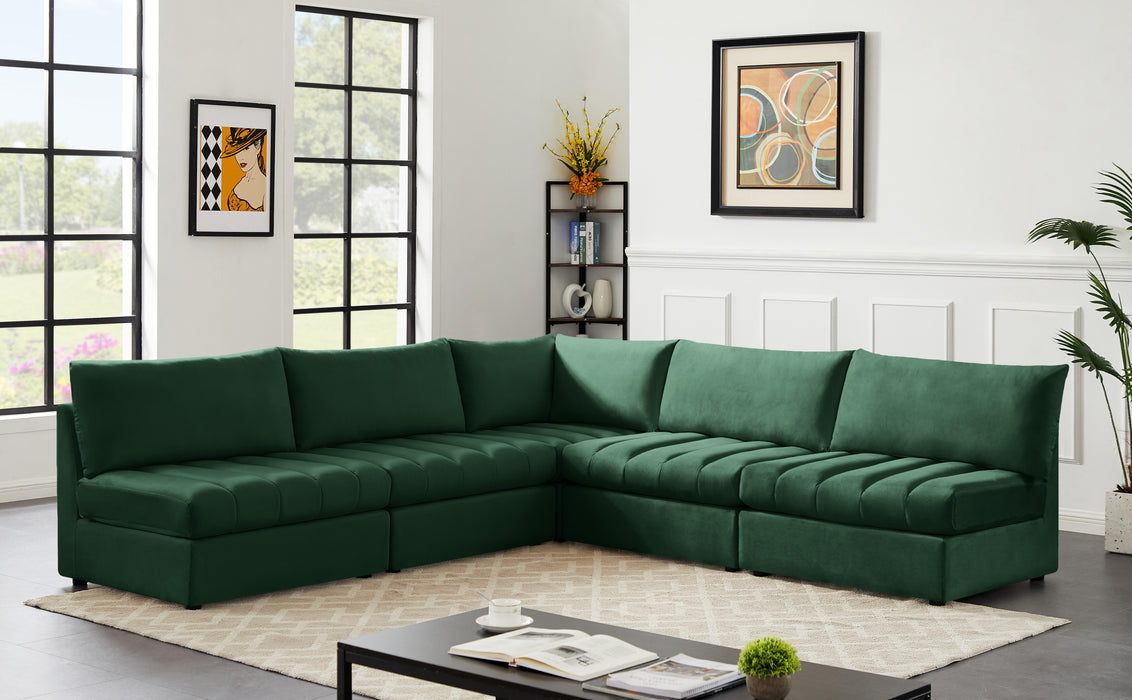 Jacob Green Velvet Modular Sectional