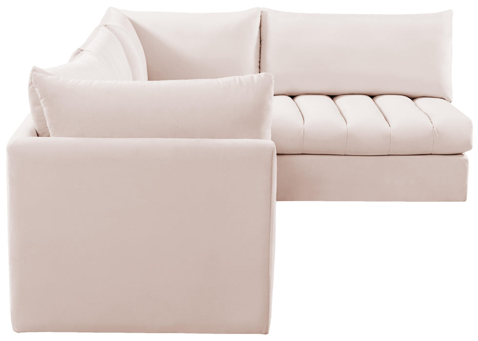 Jacob Pink Velvet Modular Sectional