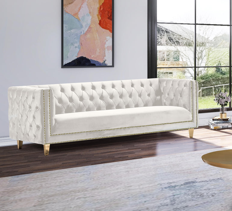 Michelle Cream Velvet Sofa