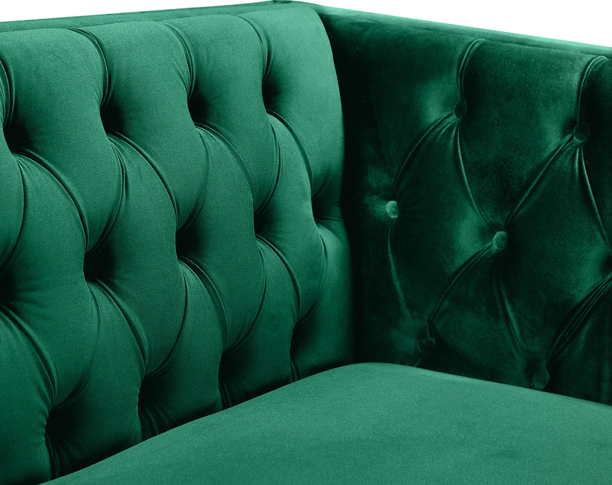 Michelle Green Velvet Chair