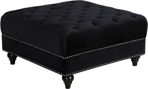 Sabrina Black Velvet Ottoman image