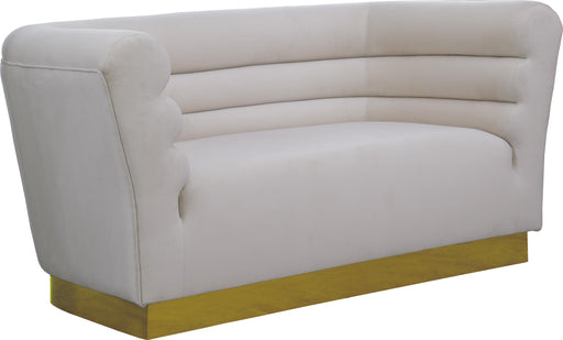 Bellini Cream Velvet Loveseat image