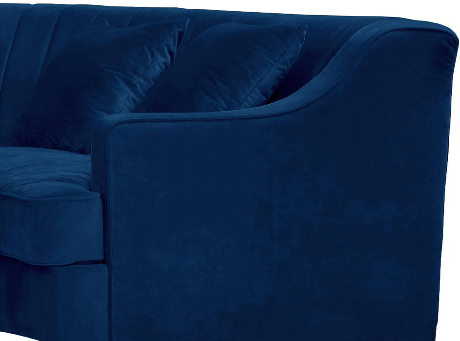 Jackson Navy Velvet 2pc. Sectional