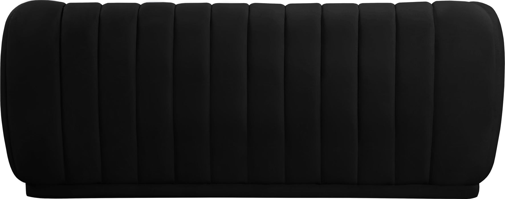 Dixie Black Velvet Sofa