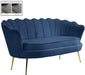 Gardenia Navy Velvet Loveseat image