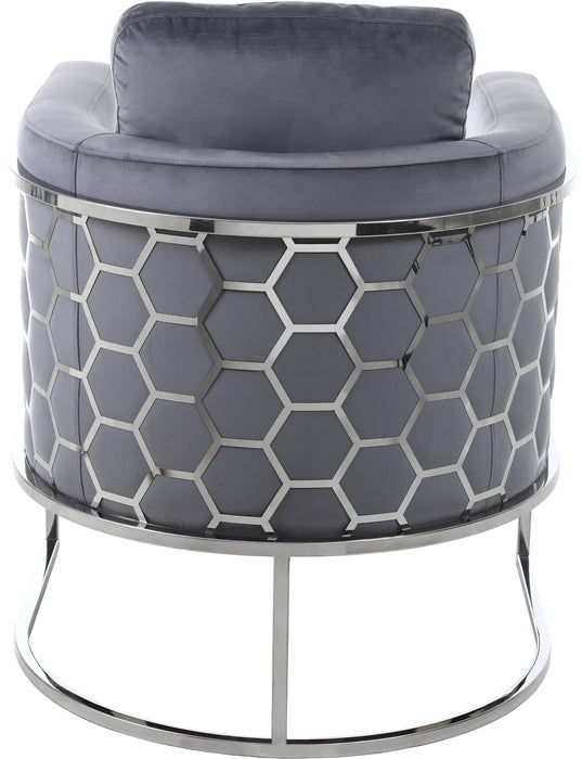 Casa Grey Velvet Chair