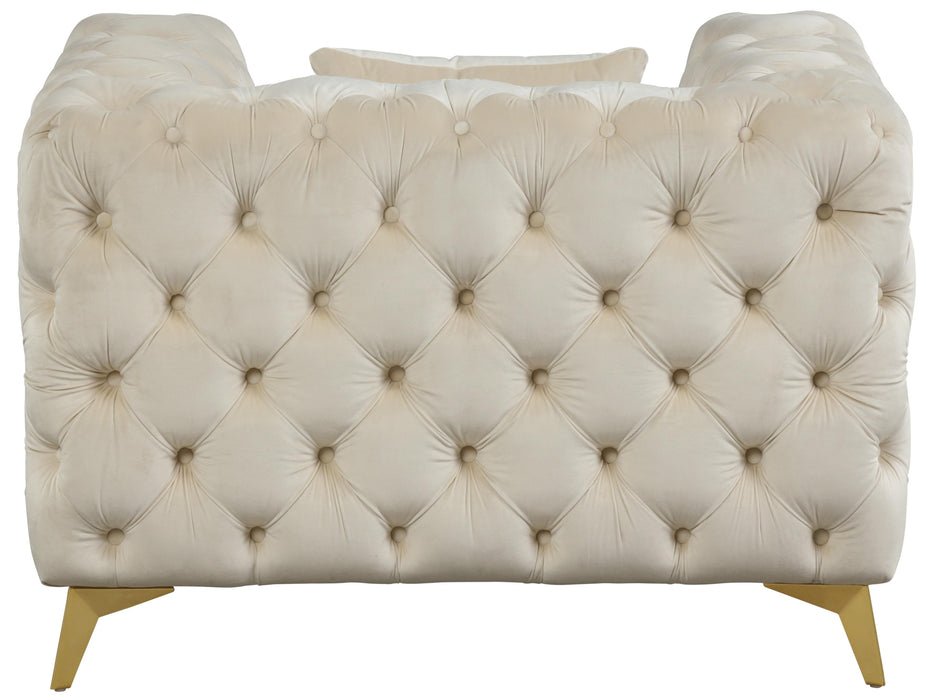 Kingdom Cream Velvet Chair