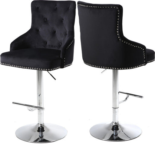 Claude Black Velvet Adjustable Stool image