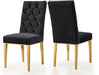 Capri Black Velvet Dining Chair image