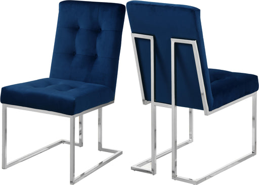 Alexis Navy Velvet Dining Chair image