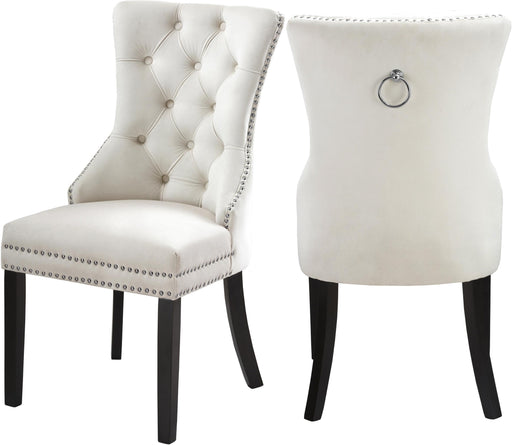 Nikki Cream Velvet Dining Chair image