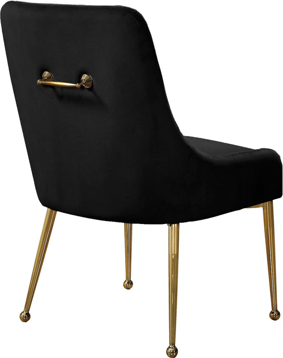 Owen Black Velvet Dining Chair