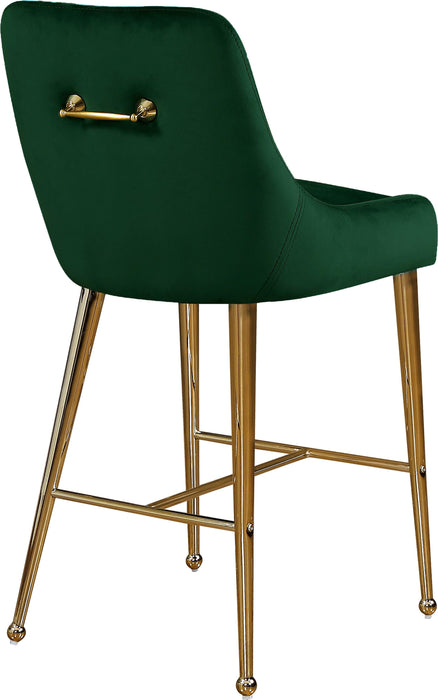 Owen Green Velvet Stool