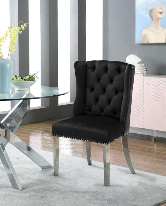 Suri Black Velvet Dining Chair