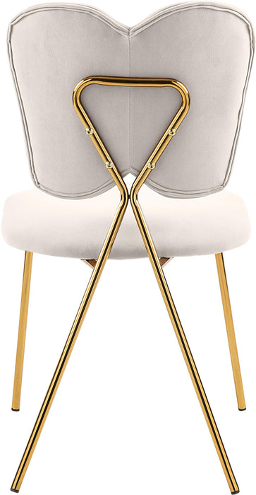 Angel Cream Velvet Dining Chair