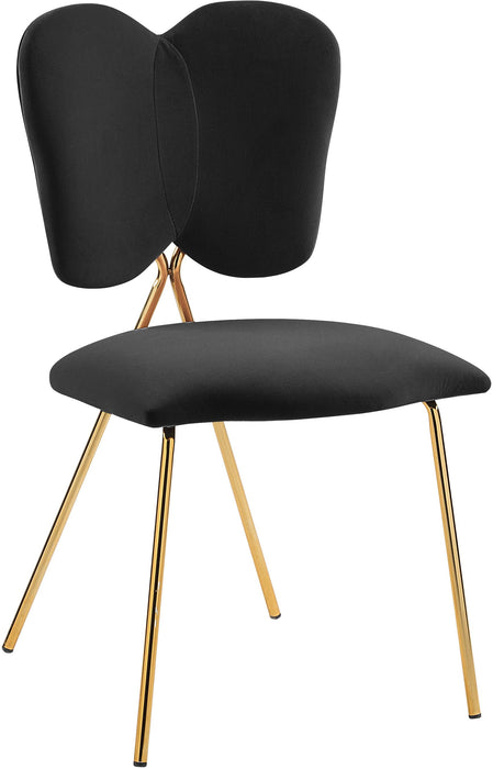 Angel Black Velvet Dining Chair