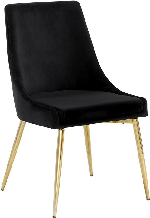 Karina Black Velvet Dining Chair