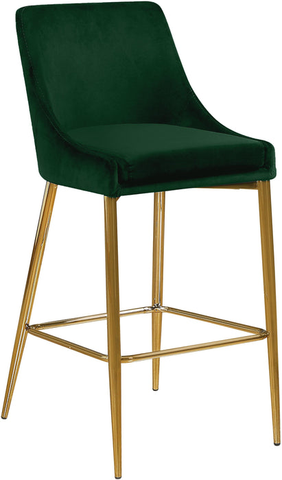 Karina Green Velvet Stool