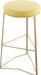 Tres Yellow Velvet Bar Stool image