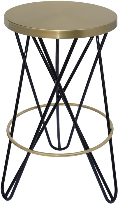 Mercury Black / Gold Counter Stool image