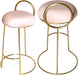 Ring Pink Velvet Counter Stool image