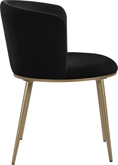 Skylar Black Velvet Dining Chair