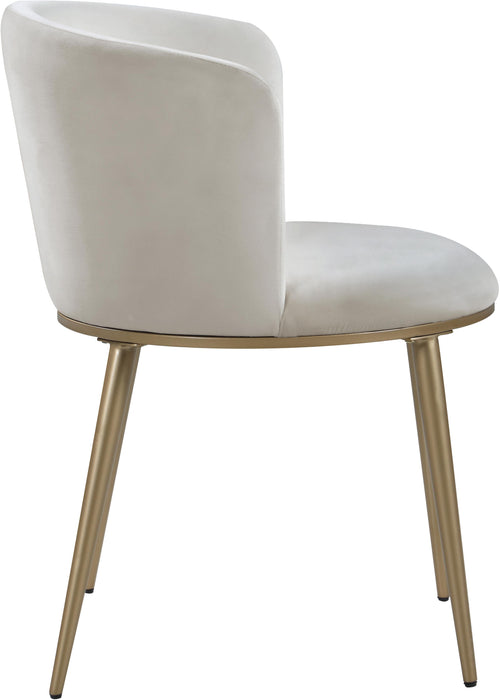 Skylar Cream Velvet Dining Chair