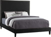 Harlie Black Velvet King Bed image