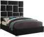 Milan Black Faux Leather King Bed image