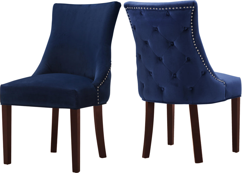 Hannah Navy Velvet Dining Chair image