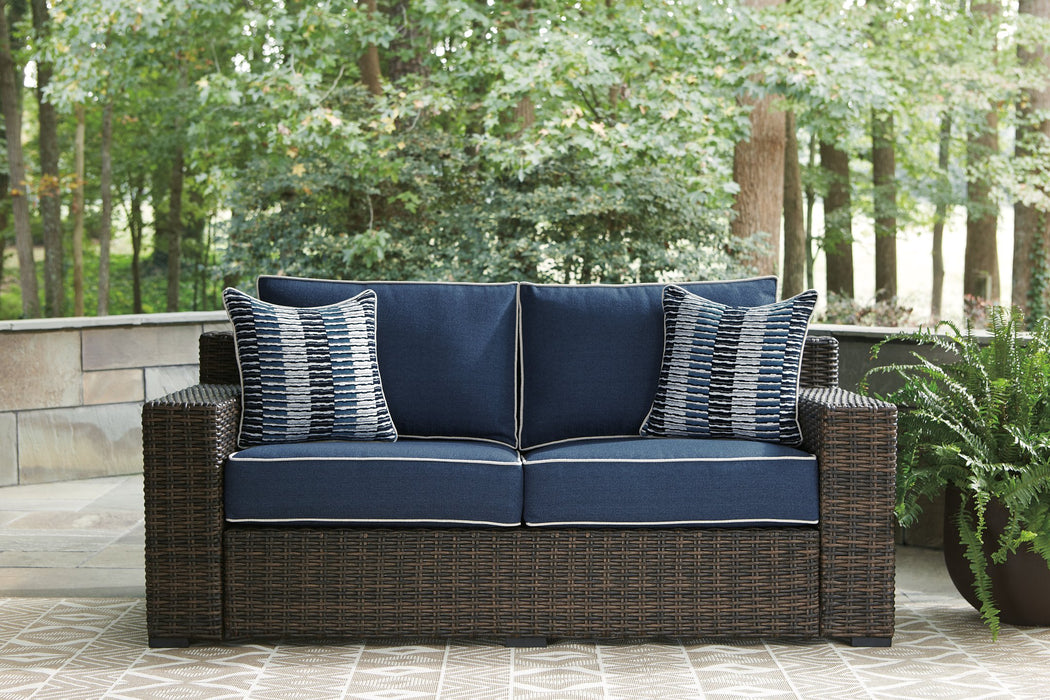 Grasson Lane Outdoor Sofa and Loveseat with Ottoman