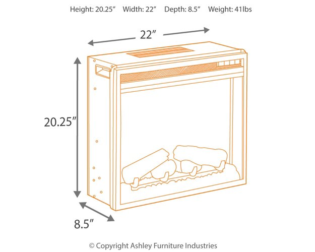 Arlenbry Corner TV Stand with Electric Fireplace