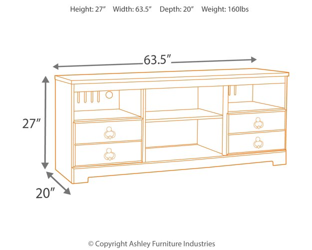 Willowton 64" TV Stand with Electric Fireplace